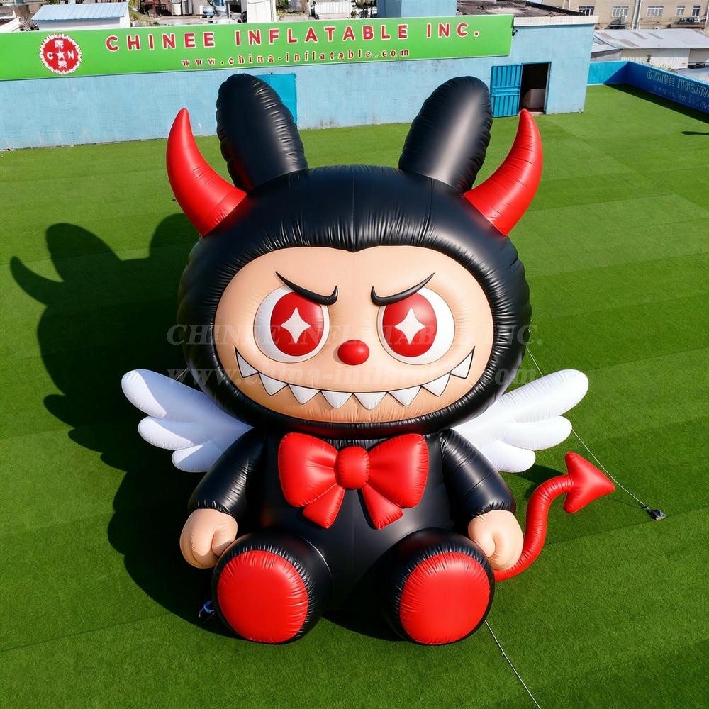 Cartoon3-208 Pop Mart Labubu Devil Character Inflatable Cartoons