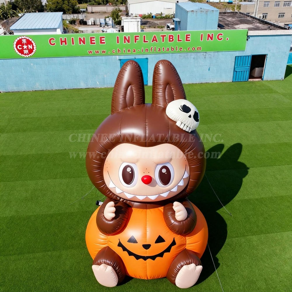 Cartoon3-213 Pop Mart Labubu Halloween Bunny Pumpkin Inflatable Cartoons