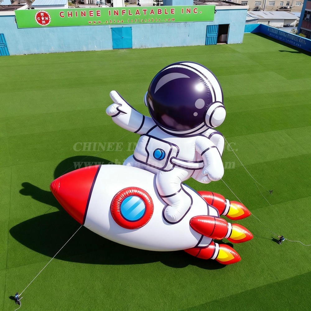 Cartoon3-219 Astronaut Rocket Inflatable Cartoons