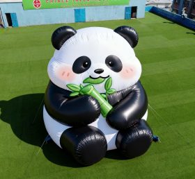 Cartoon3-221 Inflatable Panda Eating Bamboo