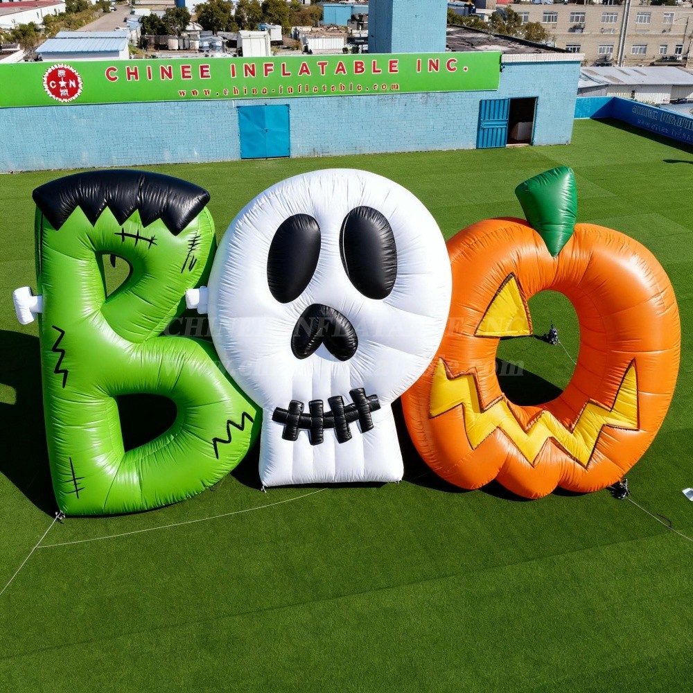 Cartoon3-223 Halloween BOO Inflatable Decoration Set