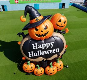 Cartoon3-226 Happy Halloween Pumpkin Witch Inflatable Model Product