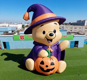 Cartoon3-251 Halloween Bear with Witch Hat Inflatable Model Product