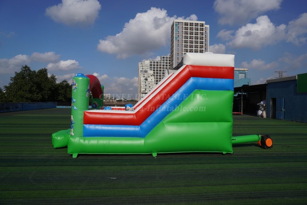 T2-4464E Smurf Theme Inflatable Combos