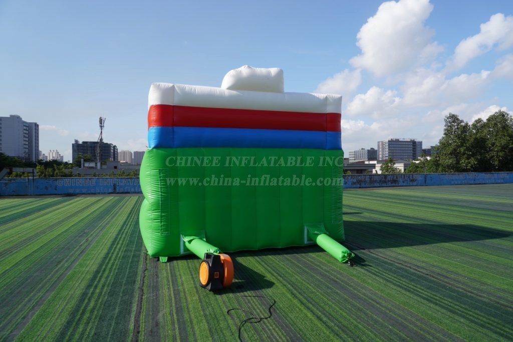 T2-4464E Smurf Theme Inflatable Combos