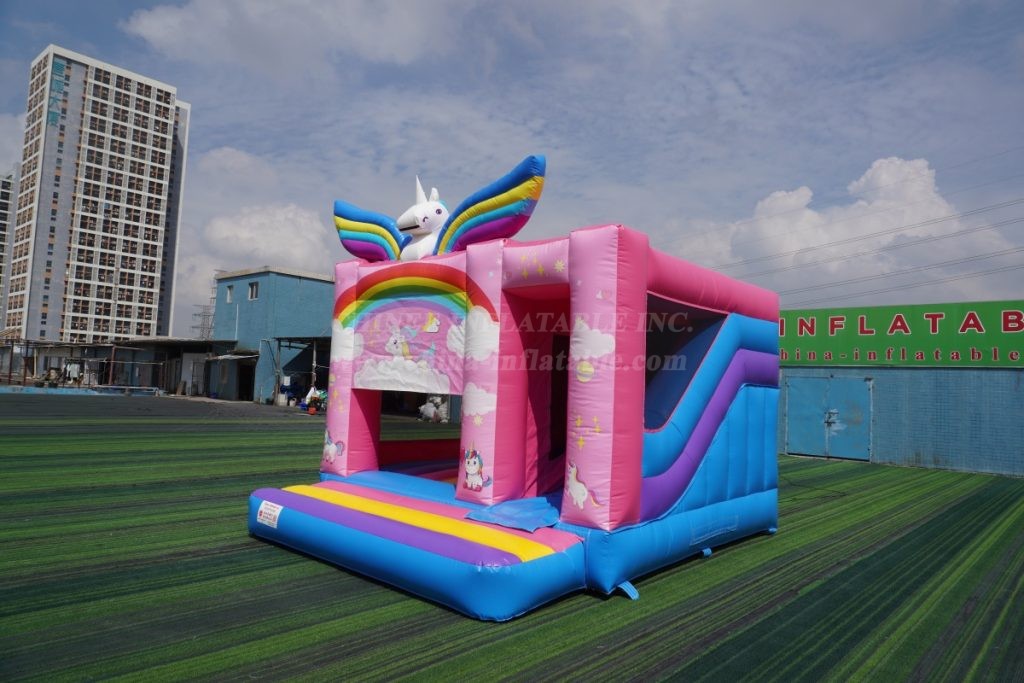 T2-8209 Rainbow Unicorn Inflatable Combos