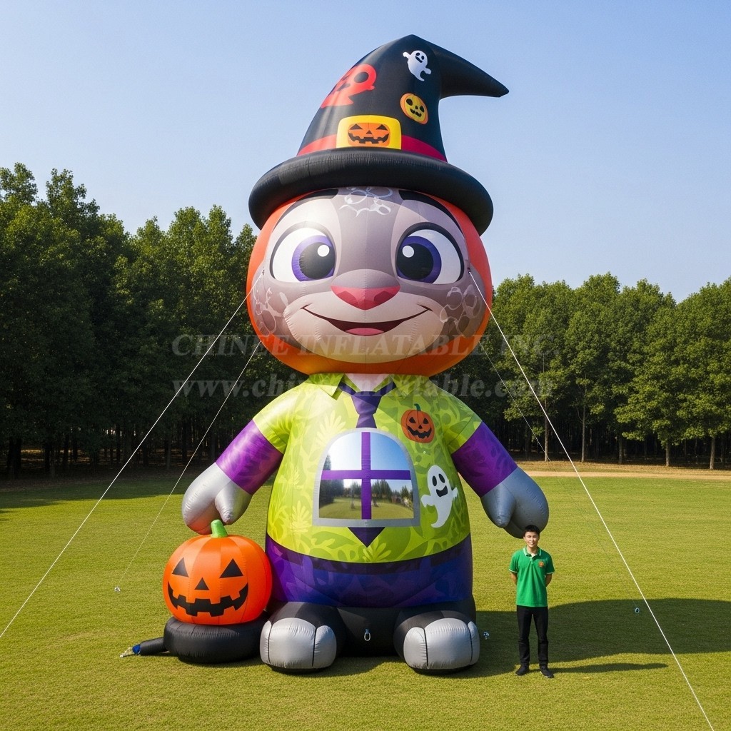 Cartoon3-270 Zootopia Halloween Witch Rabbit Inflatable Cartoons