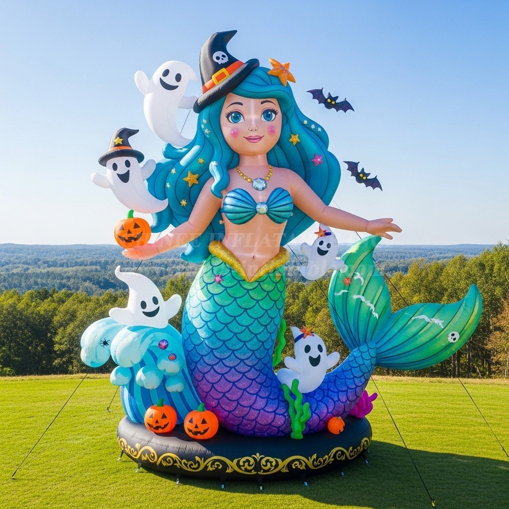 Cartoon3-277 Halloween Mermaid Inflatable Cartoon