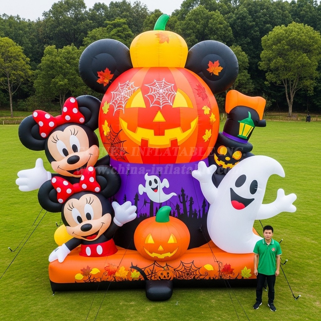 Cartoon3-315 Mickey & Minnie Halloween Inflatable Cartoons