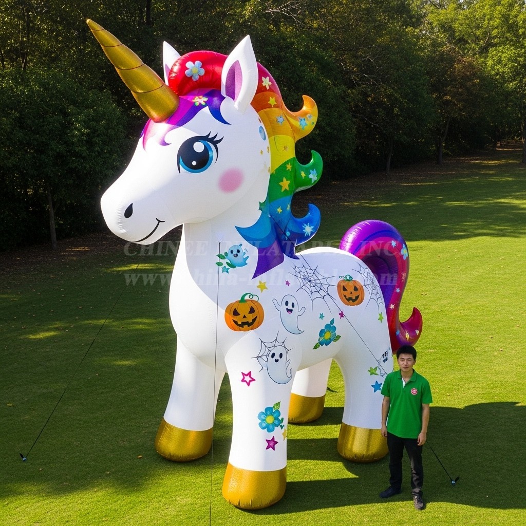 Cartoon3-330 Halloween Unicorn Inflatable Cartoon