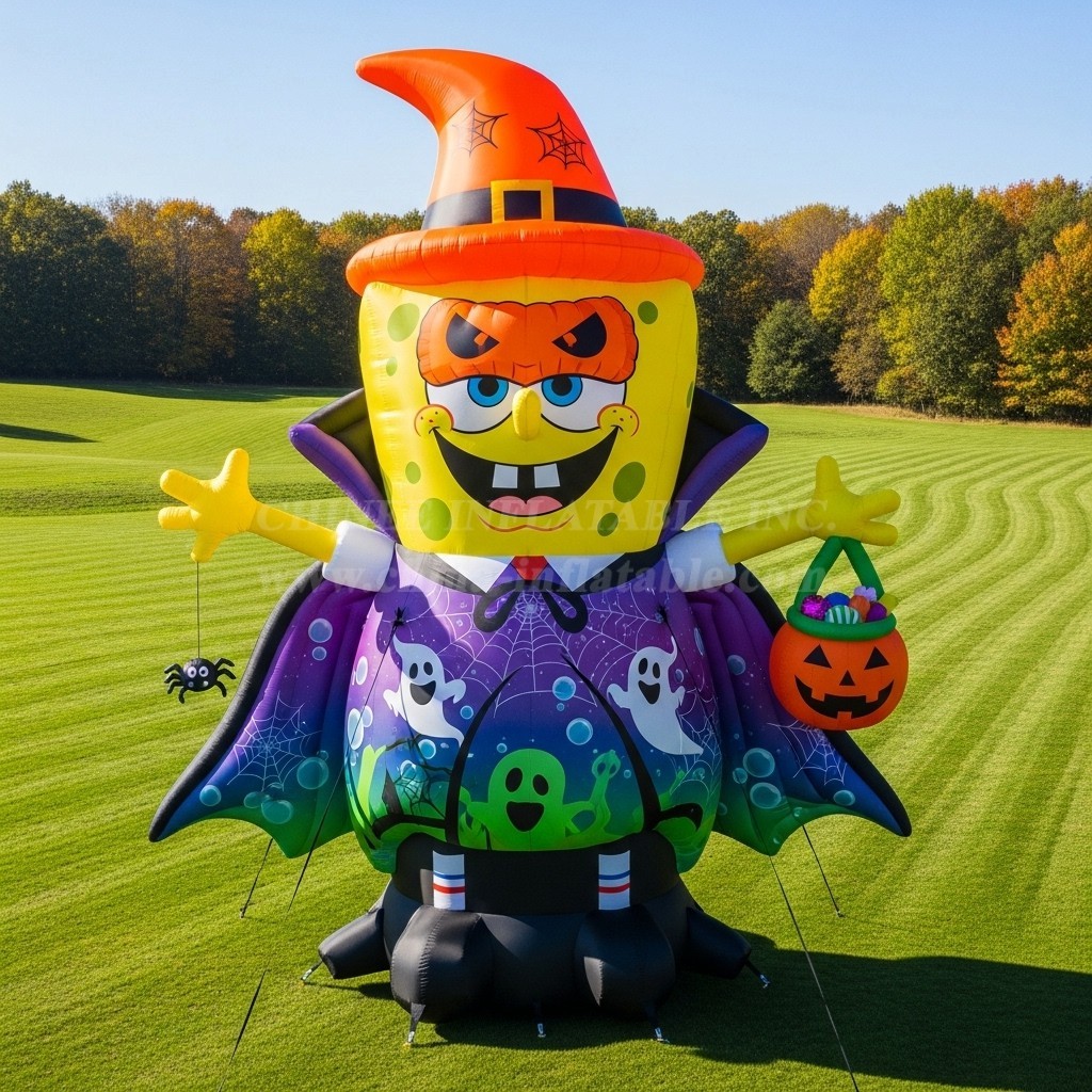 Cartoon3-354 Halloween SpongeBob Inflatable Cartoon