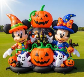 Cartoon3-382 Mickey & Minnie Halloween Inflatable Cartoons