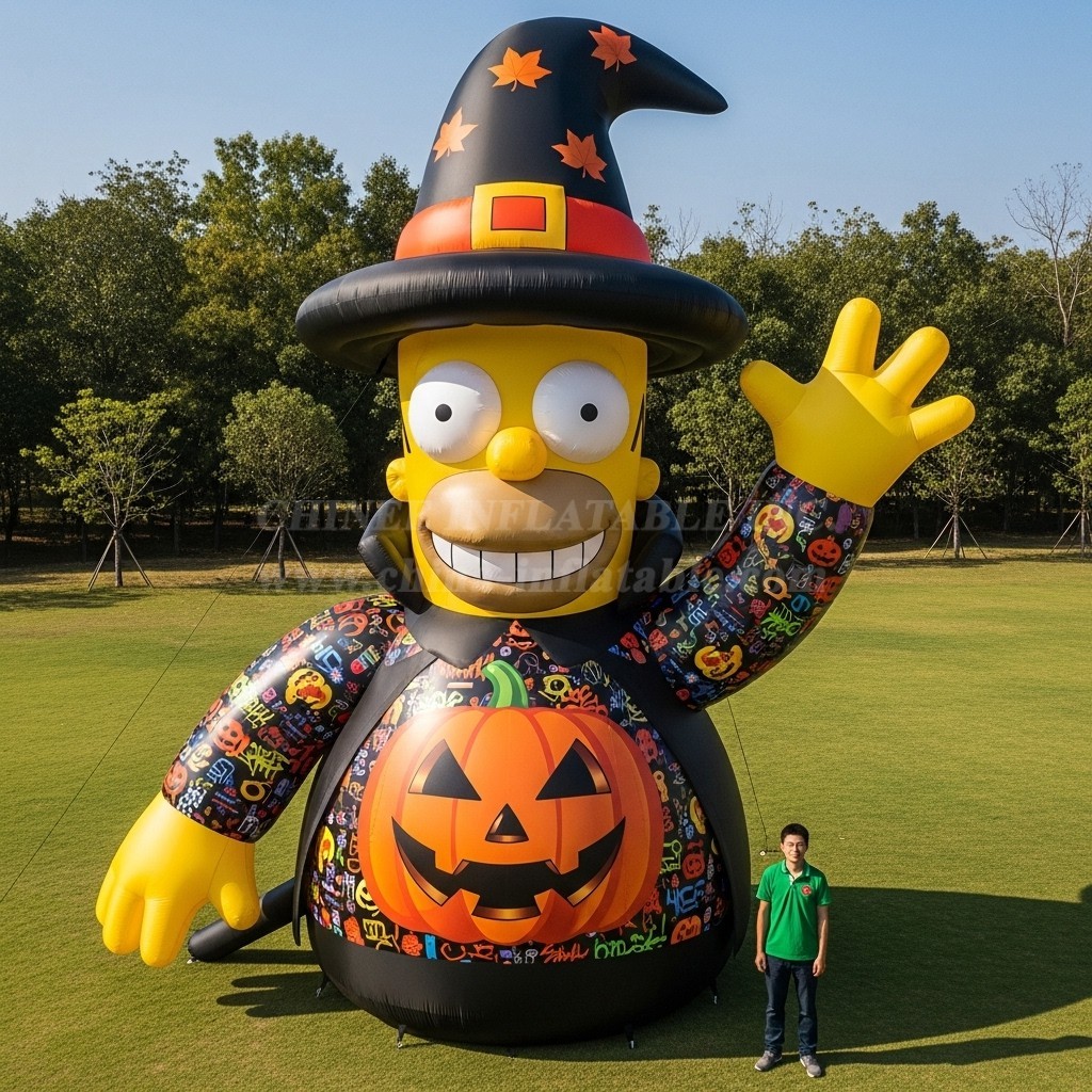 Cartoon3-384 The Simpsons Halloween Wizard Inflatable Cartoon