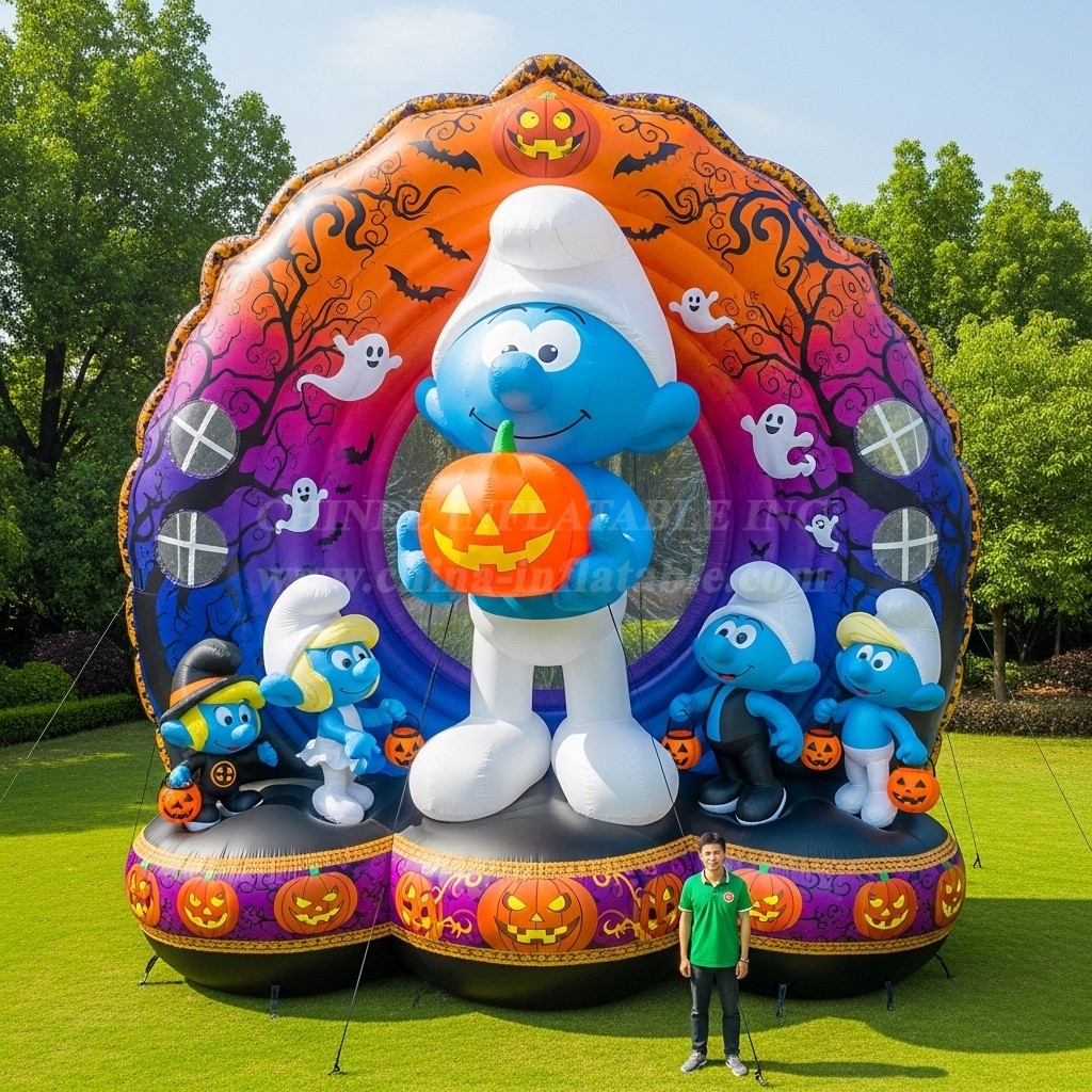 Cartoon3-395 The Smurfs Halloween Inflatable Cartoons