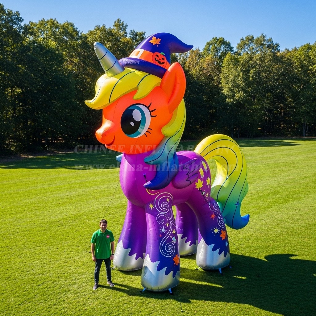 Cartoon3-401 Halloween Unicorn Inflatable Cartoons