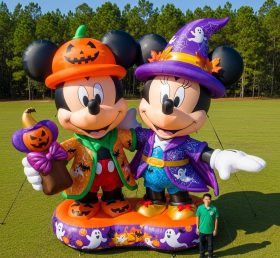 Cartoon3-404 Mickey & Minnie Halloween Inflatable Cartoons