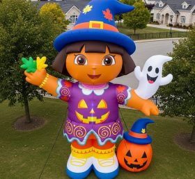 Cartoon3-406 Halloween Witch Dora Inflatable Cartoons