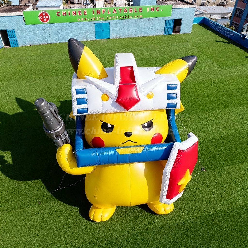 Cartoon3-520 Gundam Style Pikachu Inflatable Cartoons
