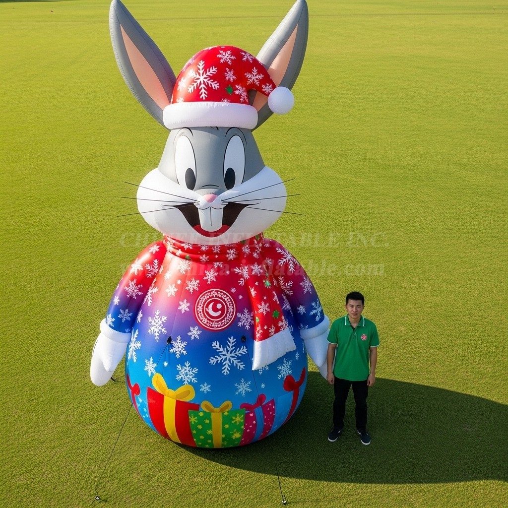 Cartoon3-538 Christmas Looney Tunes Rabbit Inflatable Cartoon