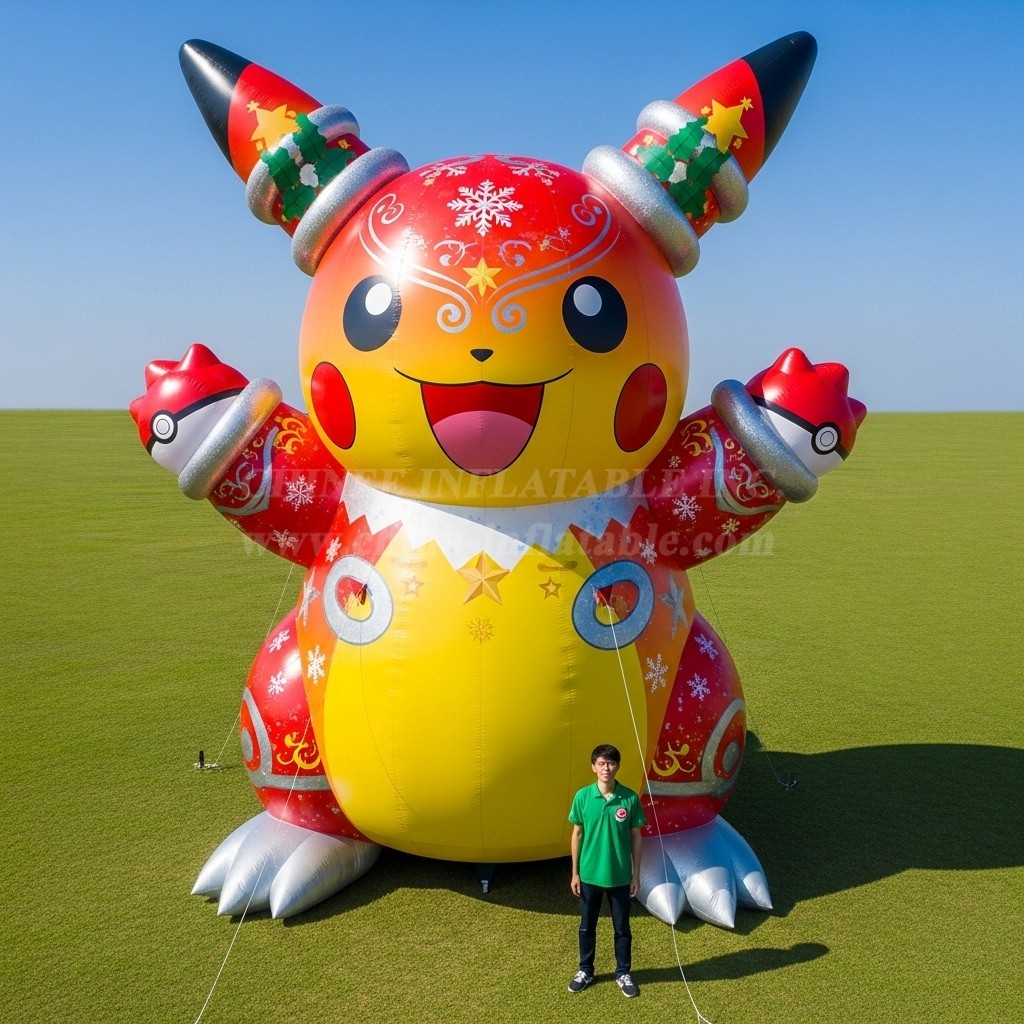 Cartoon3-540 Pikachu Christmas Inflatable Cartoons