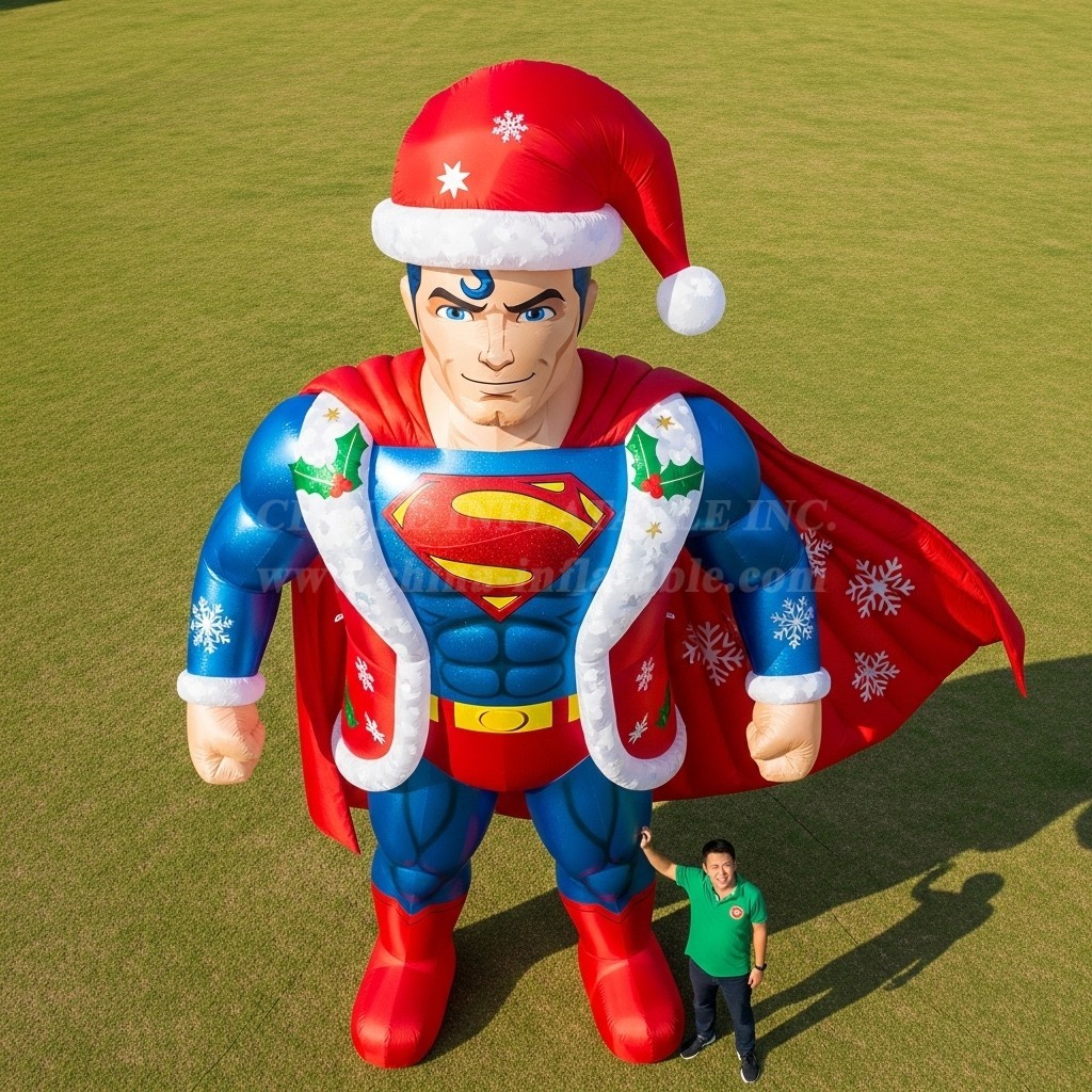 Cartoon3-546 Superman Christmas Inflatable Cartoon