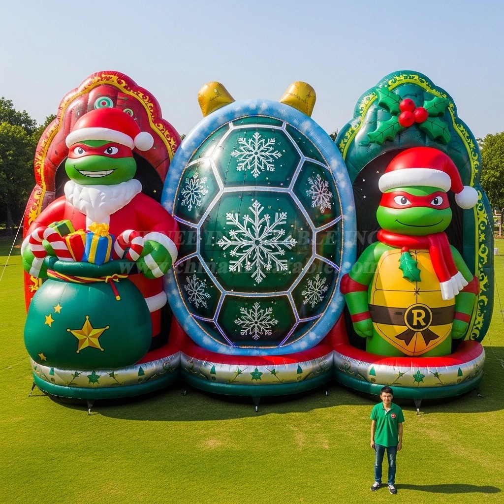 Cartoon3-551 Christmas Ninja Turtles Inflatable Cartoons