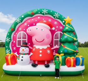 Cartoon3-555 Peppa Pig Christmas Inflatable Cartoons