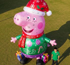 Cartoon3-561 Peppa Pig Christmas Inflatable Cartoons