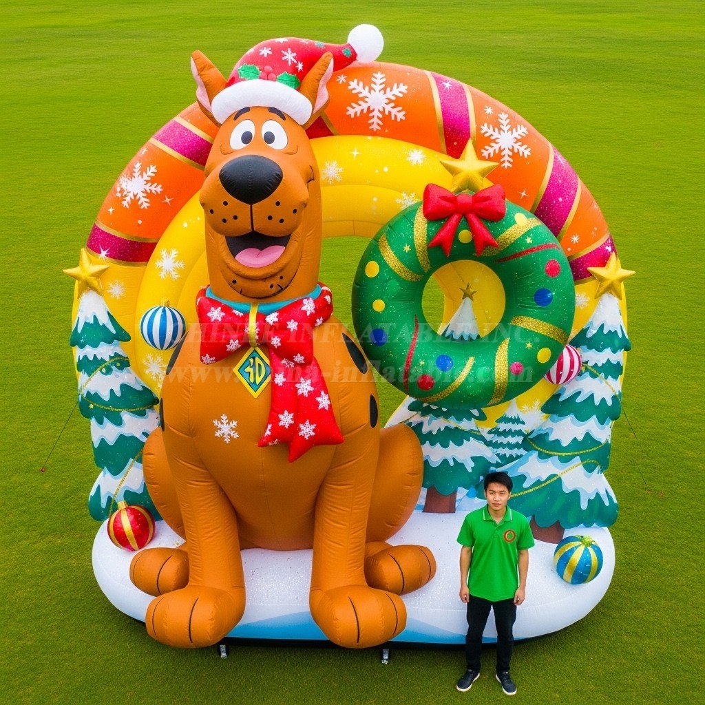 Cartoon3-565 Scooby-Doo Christmas Inflatable Cartoons
