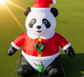 Cartoon3-566 Christmas Panda Christmas Inflatables