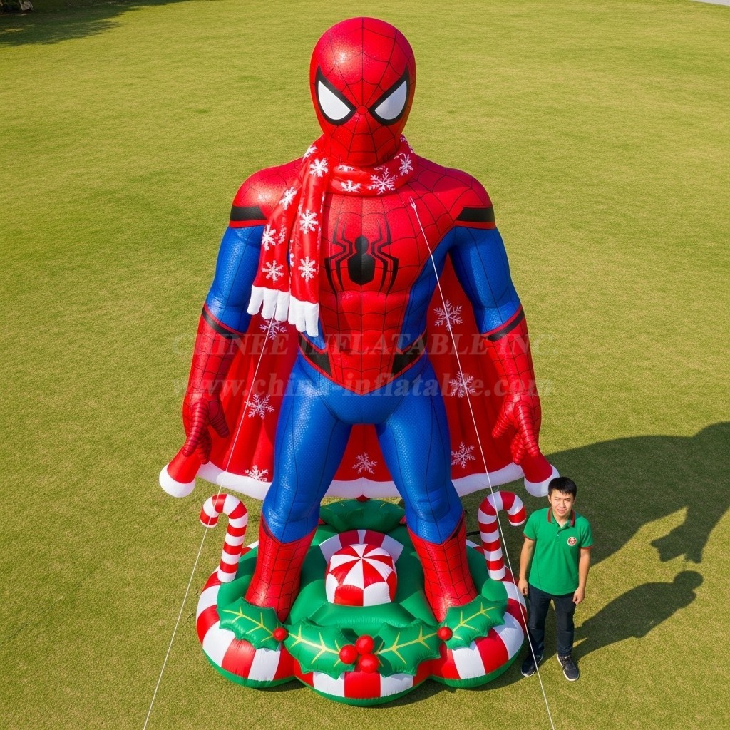 Cartoon3-571 Spider-Man Christmas Theme Inflatable Cartoon