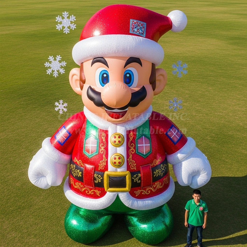 Cartoon3-573 Super Mario Santa Inflatable Cartoons