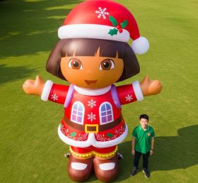 Cartoon3-582 Dora Christmas Theme Inflatable Cartoon