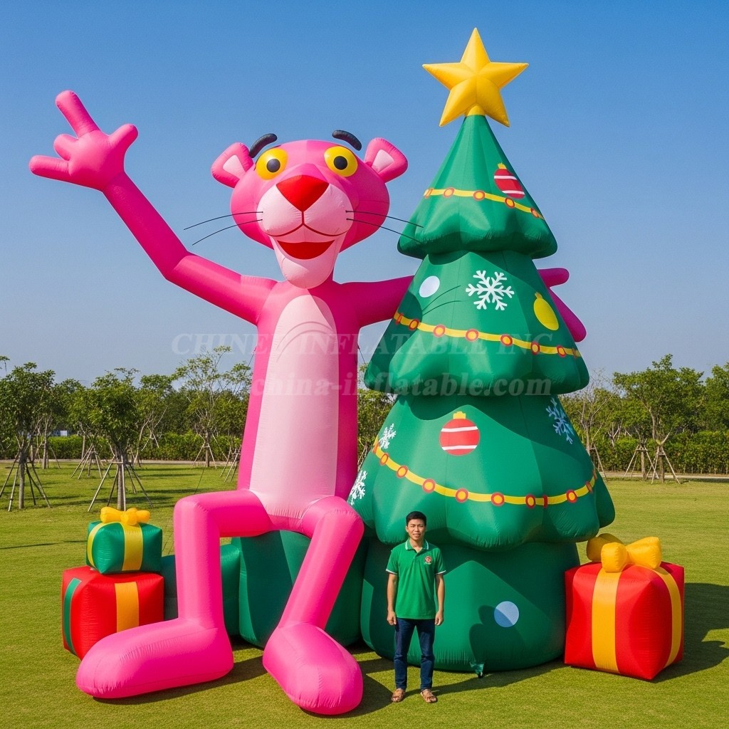 Cartoon3-588 Pink Panther Christmas Inflatables