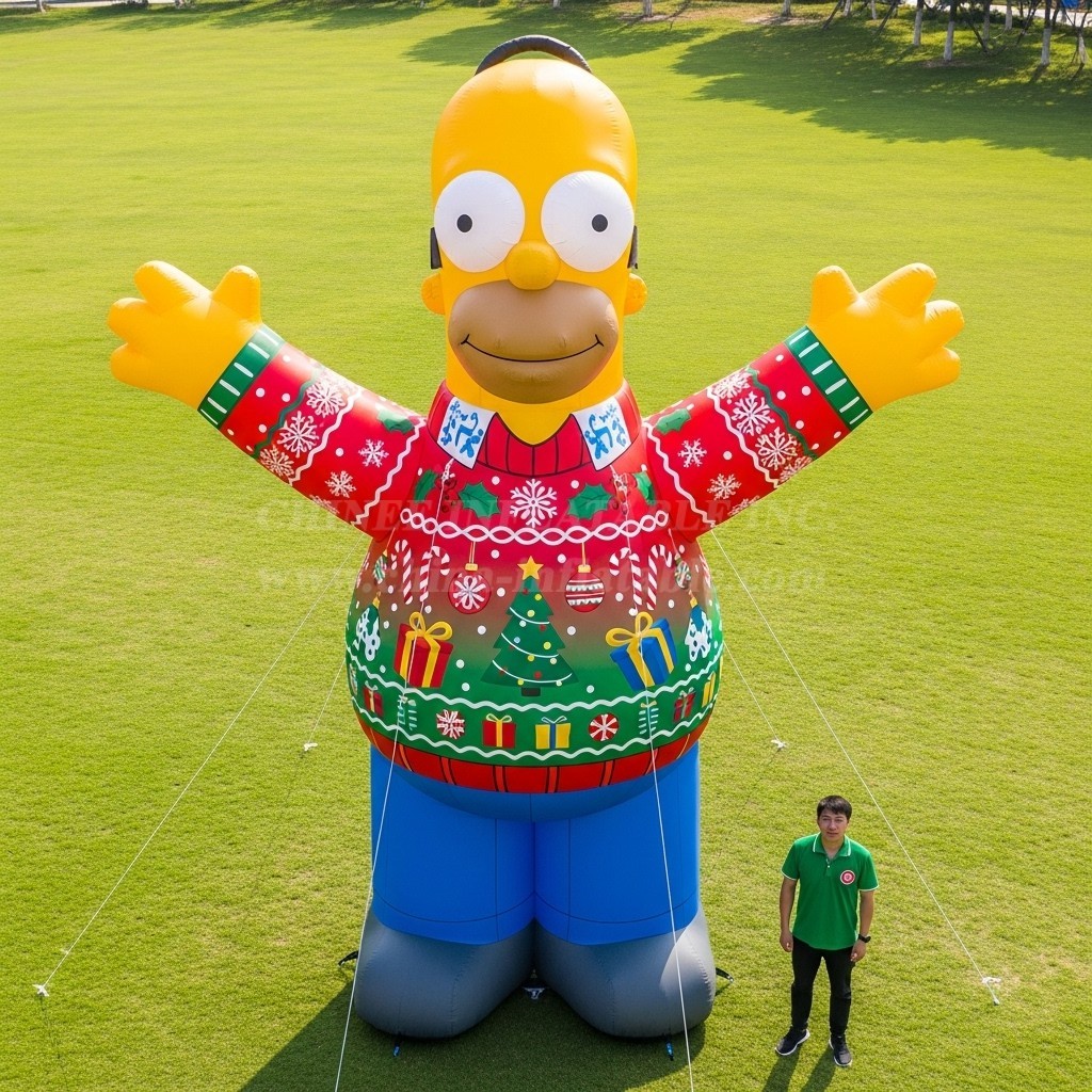 Cartoon3-589 The Simpsons Christmas Inflatable Cartoons