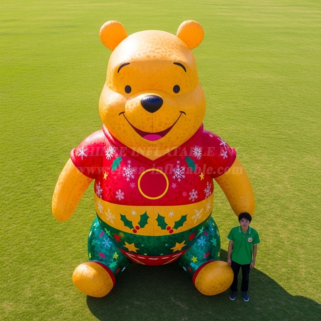 Cartoon3-593 Christmas Winnie the Pooh Inflatable Cartoons