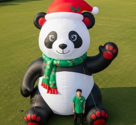 Cartoon3-596 Christmas Panda Inflatable Cartoon