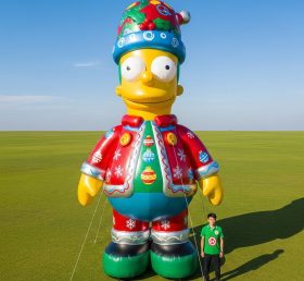 Cartoon3-597 The Simpsons Christmas Inflatable Cartoon