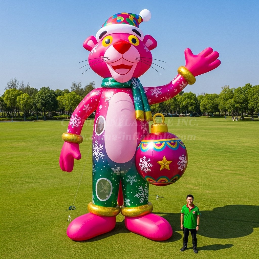 Cartoon3-599 Pink Panther Christmas Inflatable Cartoon