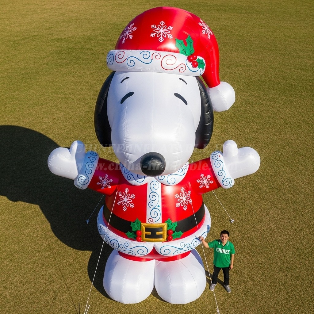 Cartoon3-604 Snoopy Christmas Inflatable Cartoon