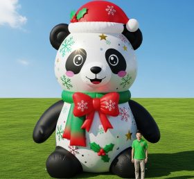 Cartoon3-614 Christmas Panda Inflatable Cartoons