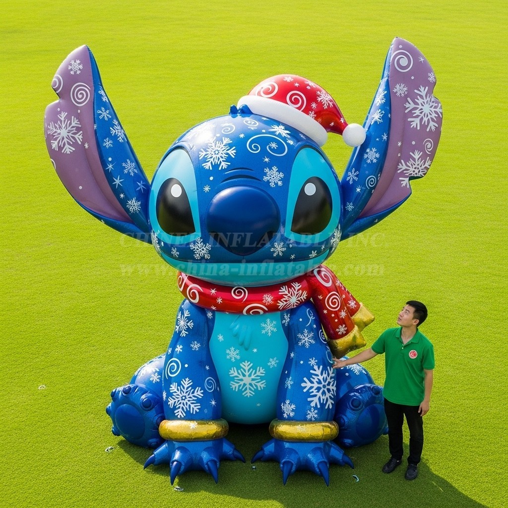 Cartoon3-620 Lilo & Stitch Christmas Inflatable Cartoons