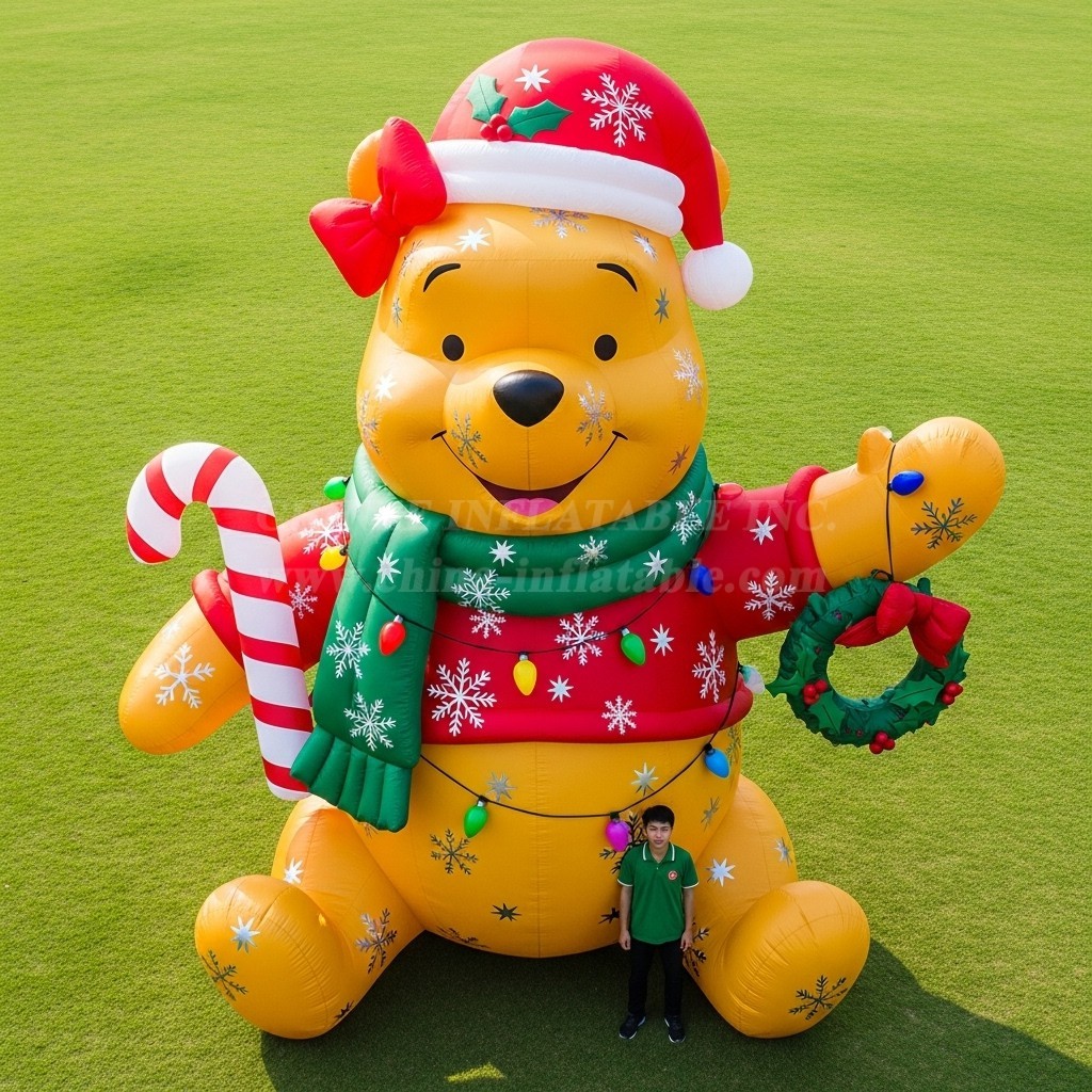Cartoon3-621 Christmas Bear Inflatable Cartoons