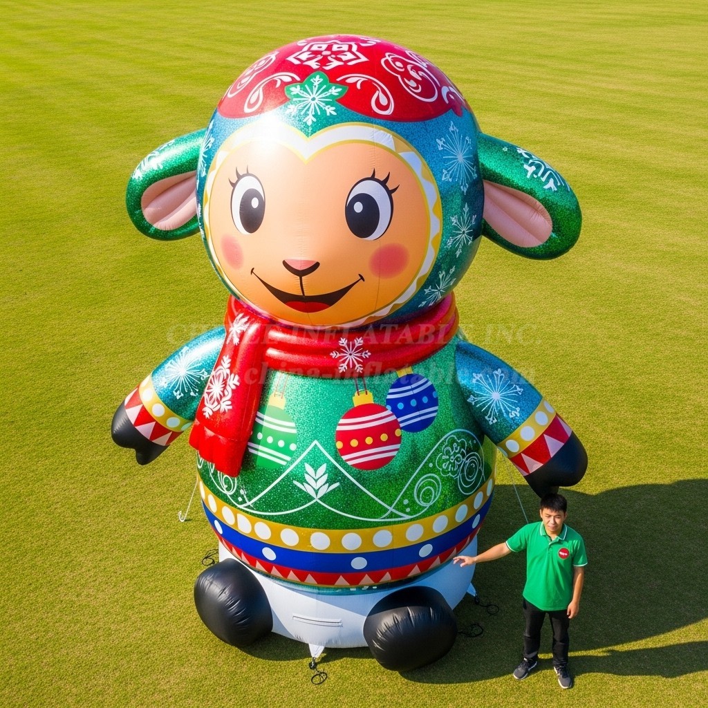 Cartoon3-623 Christmas Timmy Time Sheep Inflatable Cartoons
