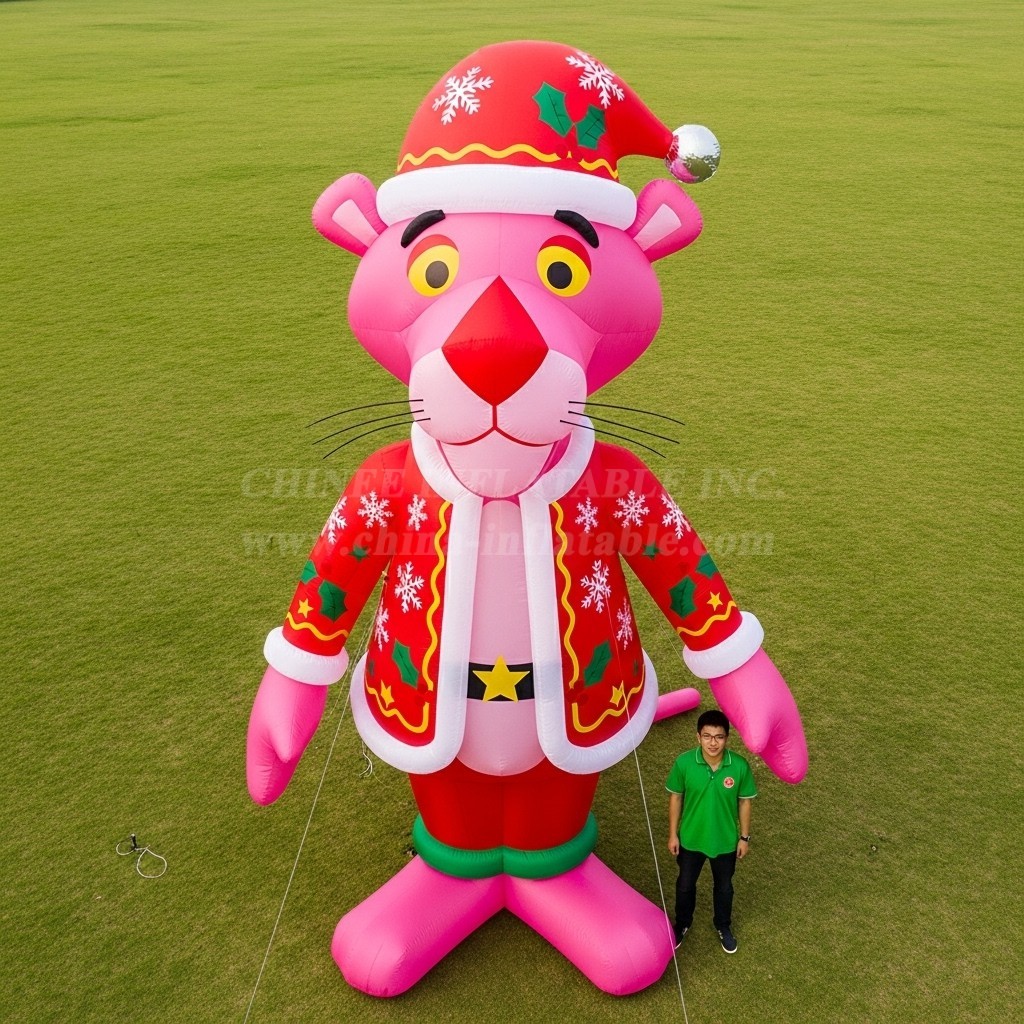 Cartoon3-630 Pink Panther Christmas Inflatable Cartoons