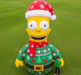 Cartoon3-631 The Simpsons Christmas Inflatable Cartoon