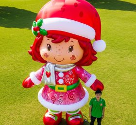 Cartoon3-639 Strawberry Shortcake Christmas Girl Inflatable Cartoons