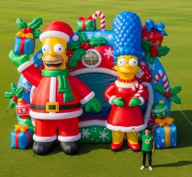 Cartoon3-642 The Simpsons Christmas Inflatable Cartoons