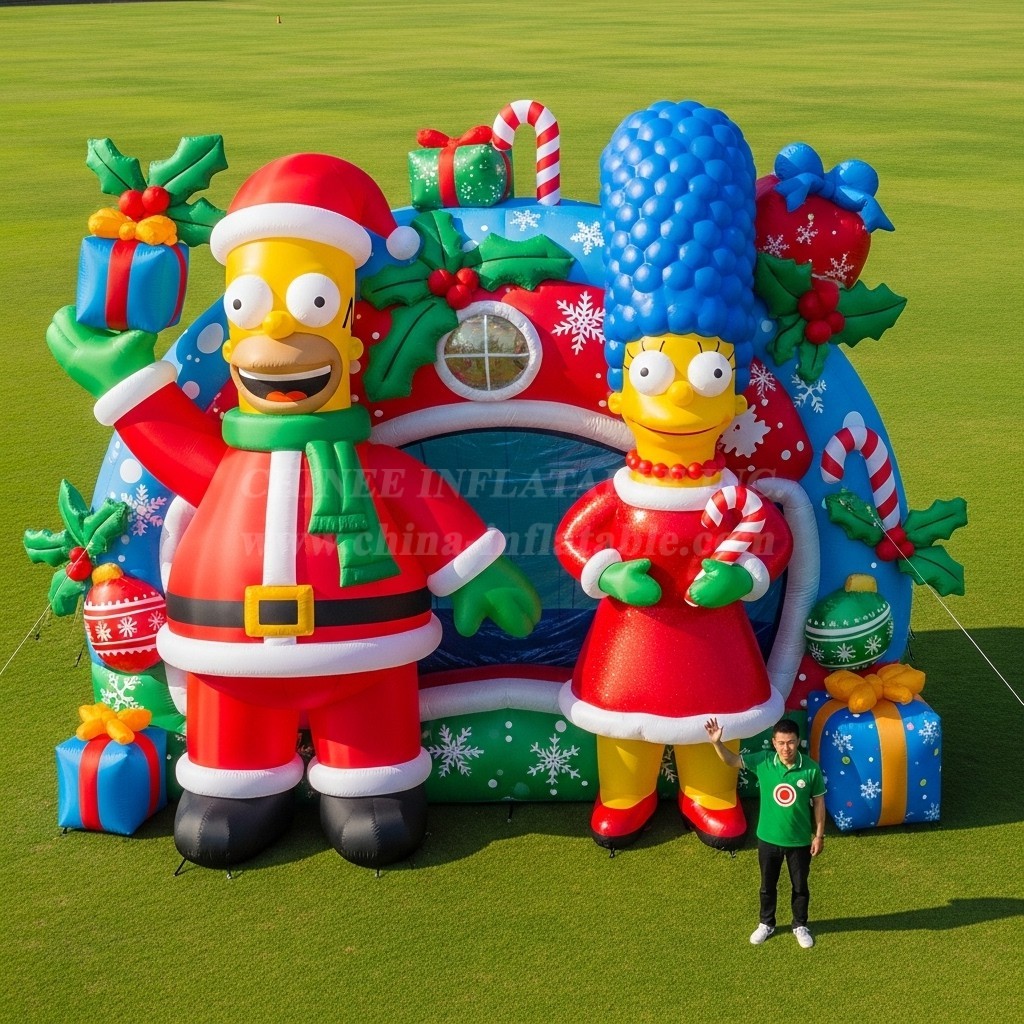 Cartoon3-642 The Simpsons Christmas Inflatable Cartoons