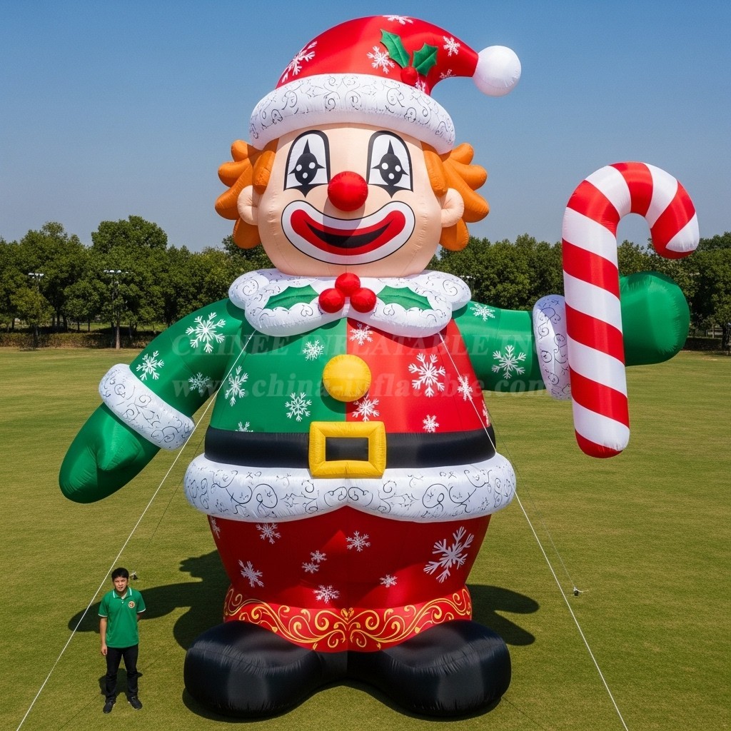 Cartoon3-646 Christmas Clown Inflatable Cartoons
